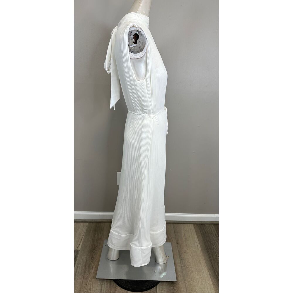 MILLY Melina Solid Pleated Dress Size 8 $425 - Picture 8 of 11